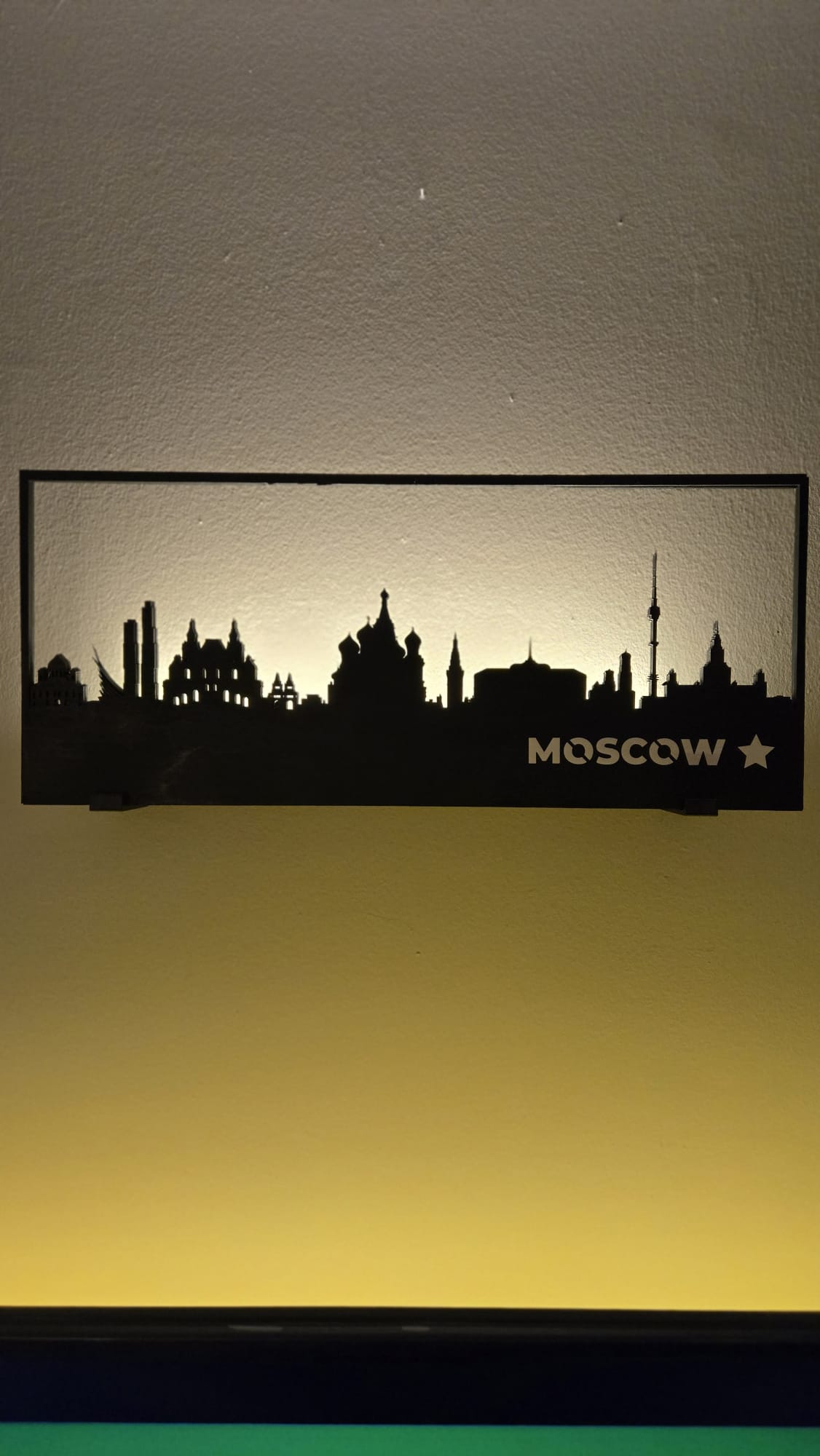Moscow Skyline wood material Wall Art – Laser-Cut Cityscape Décor