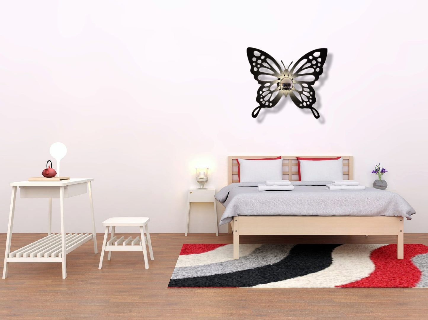 Butterfly Shadow Lamp - Wood Laser Cut for Wall and Ceiling