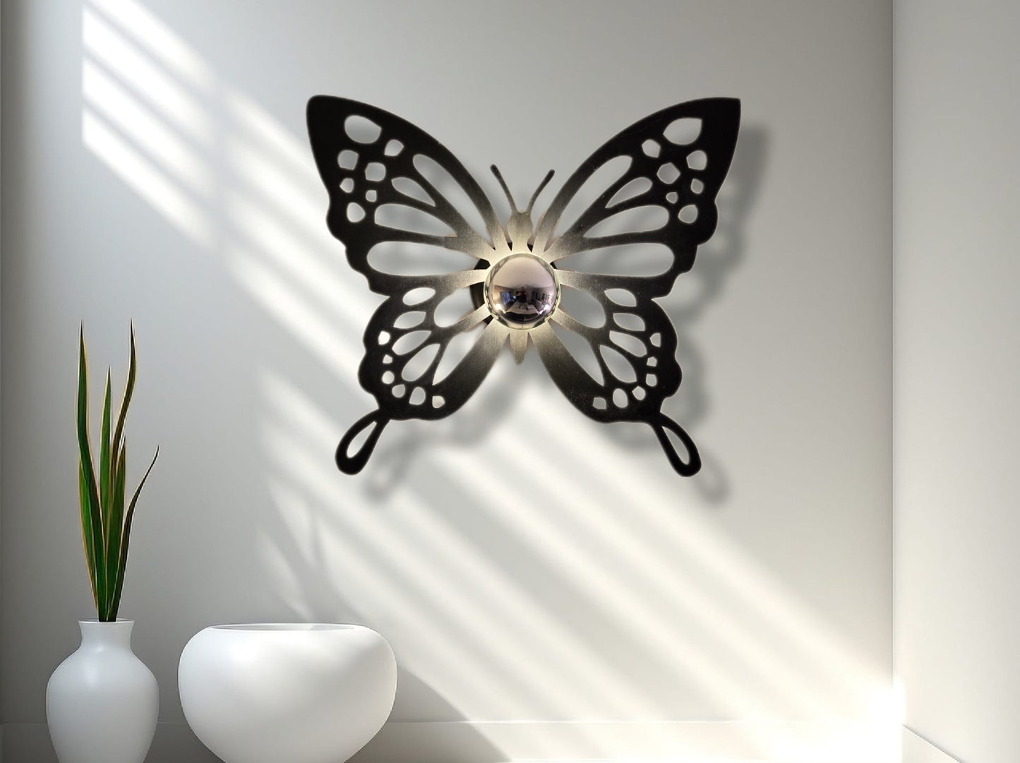 Butterfly Shadow Lamp - Wood Laser Cut for Wall and Ceiling