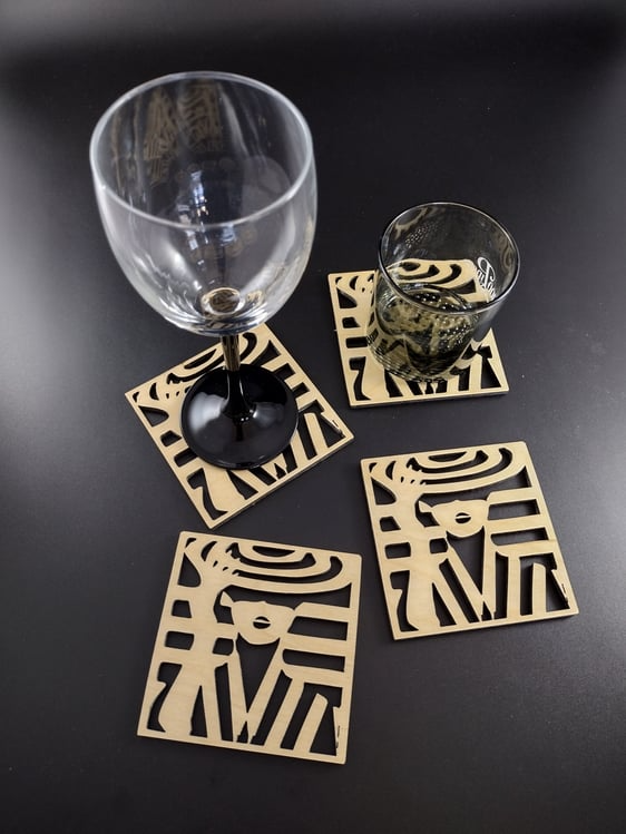 Coaster for glass