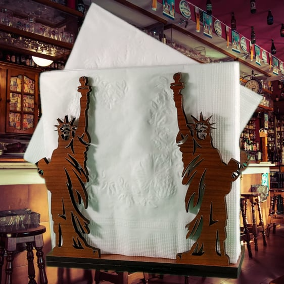 napkin holder detailed laser cut