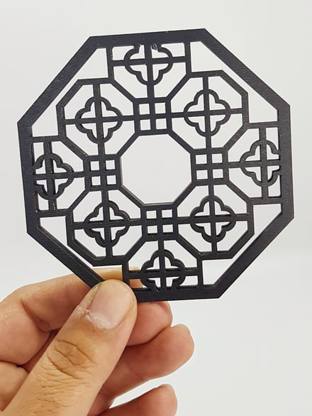 coaster detailed laser cut