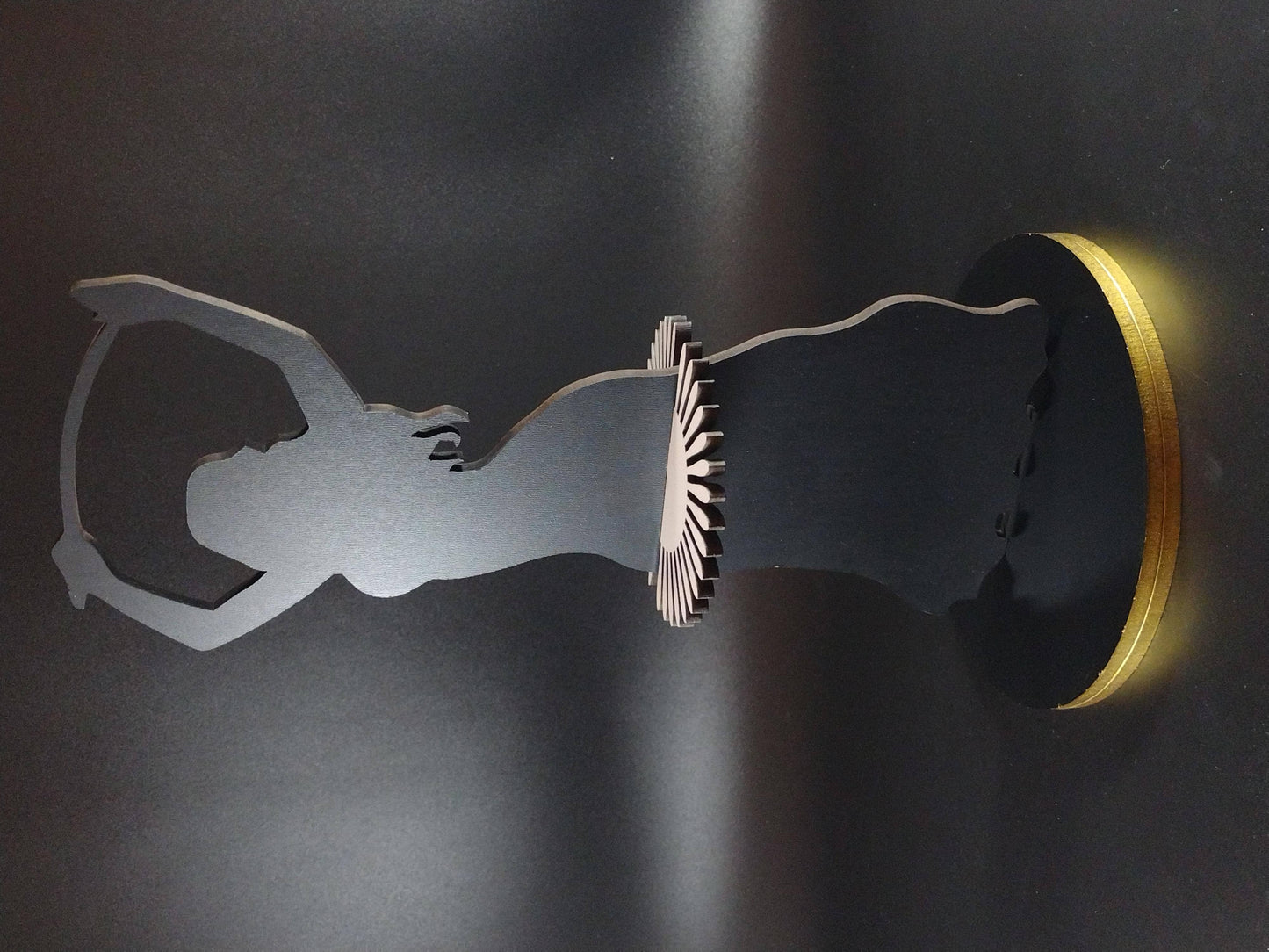 Cocktail Napkin Holder for Dinner Table, Exotic Sword Dancer