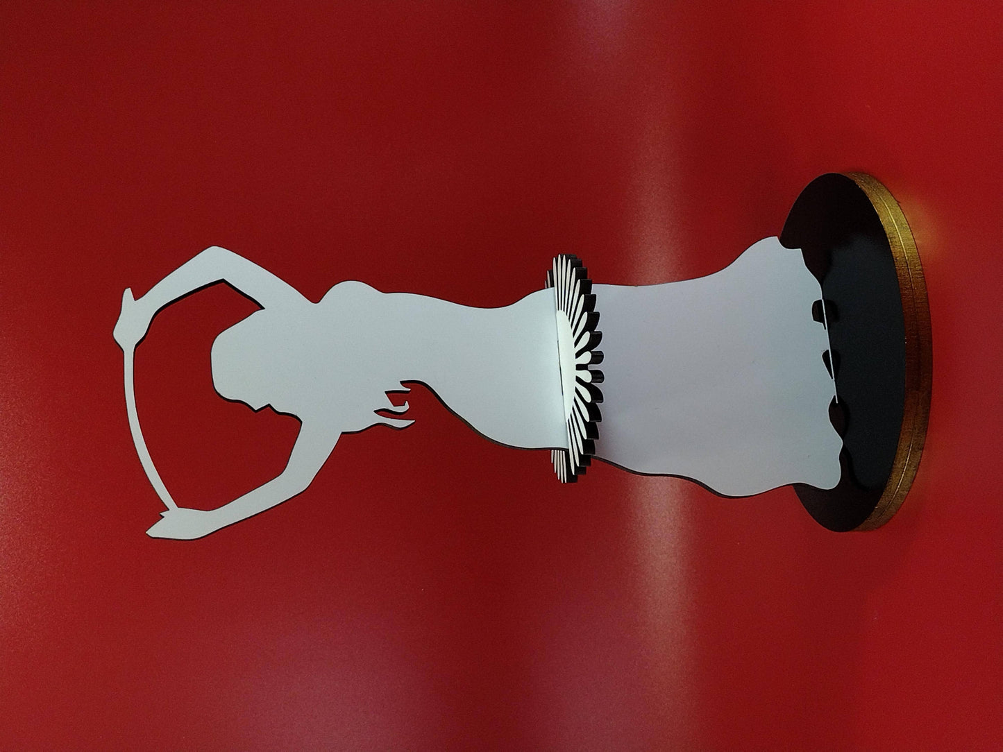 Cocktail Napkin Holder for Dinner Table, Exotic Sword Dancer