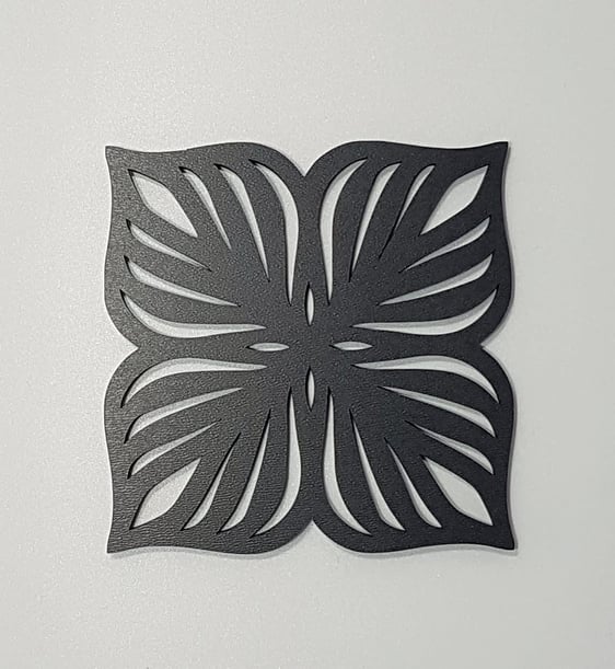 wood laser cut black color