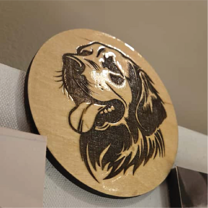 Custom Pet & Portrait Engraving on Premium Birch Wood