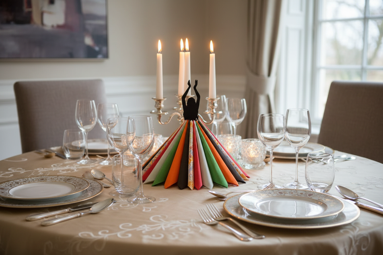 Napkin Holder with Hawaii Dancer Design - Wood Laser Cut