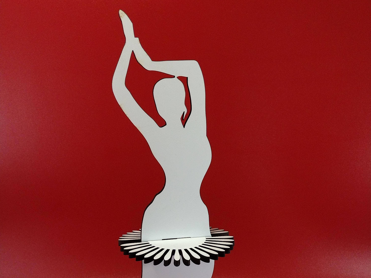 Napkin Holder with Dancing Indian Lady Design - Wood Laser Cut