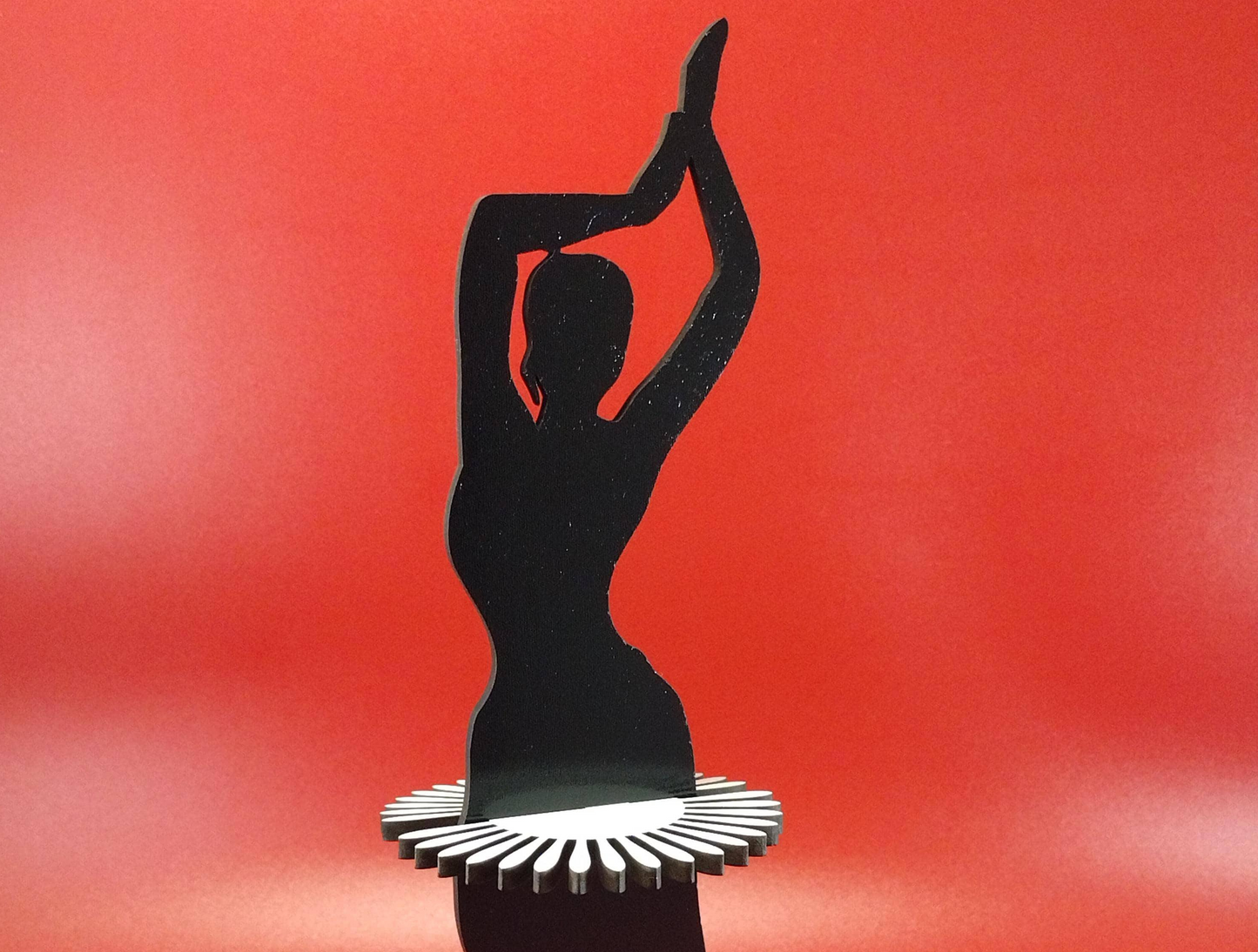 Napkin Holder with Dancing Indian Lady Design - Wood Laser Cut