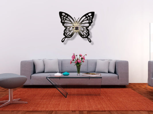 Butterfly Shadow Lamp - Wood Laser Cut for Wall and Ceiling