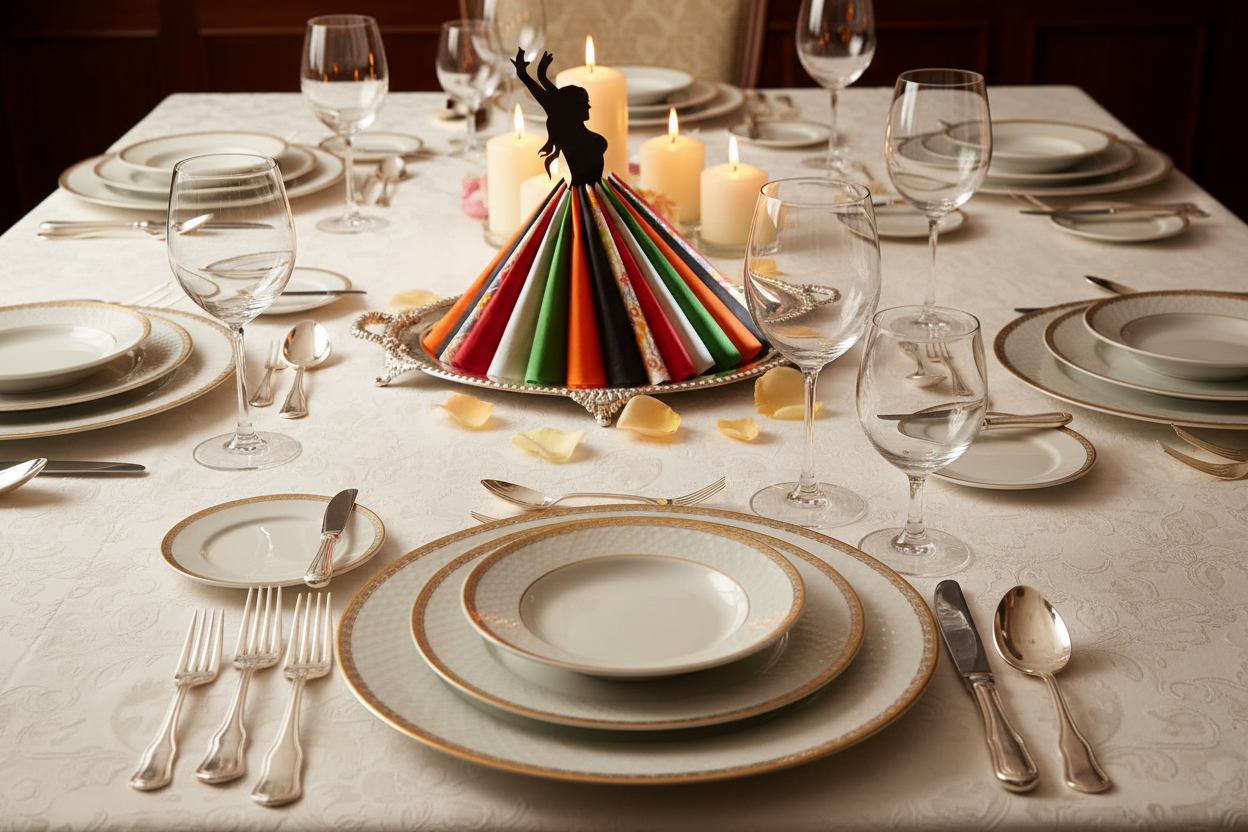 Belly Dancer Napkin Holder for Dinner Table