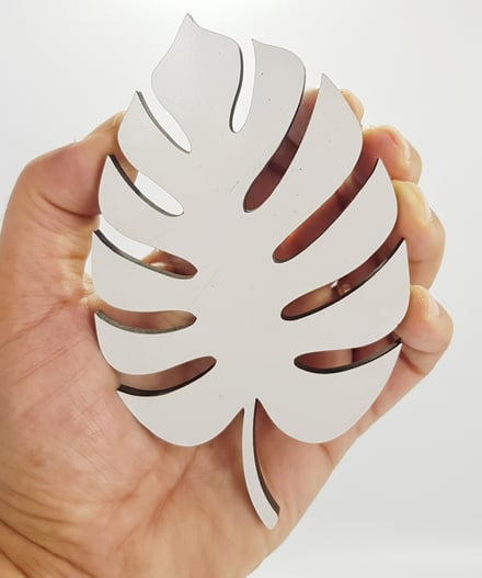 white coaster handmade