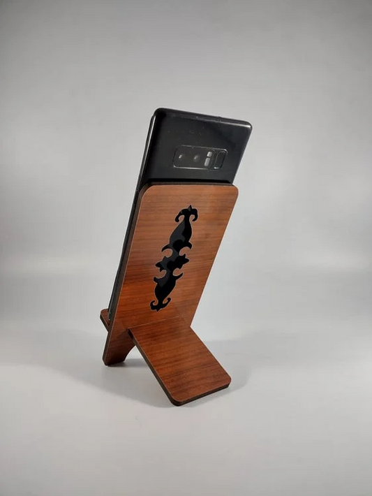 wood phone stand