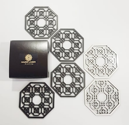 coaster octagonal laser cut