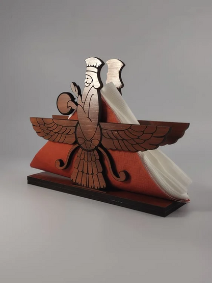 napkin holder natural wood