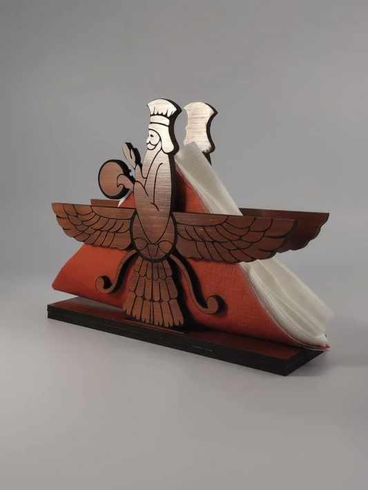 napkin holder natural wood