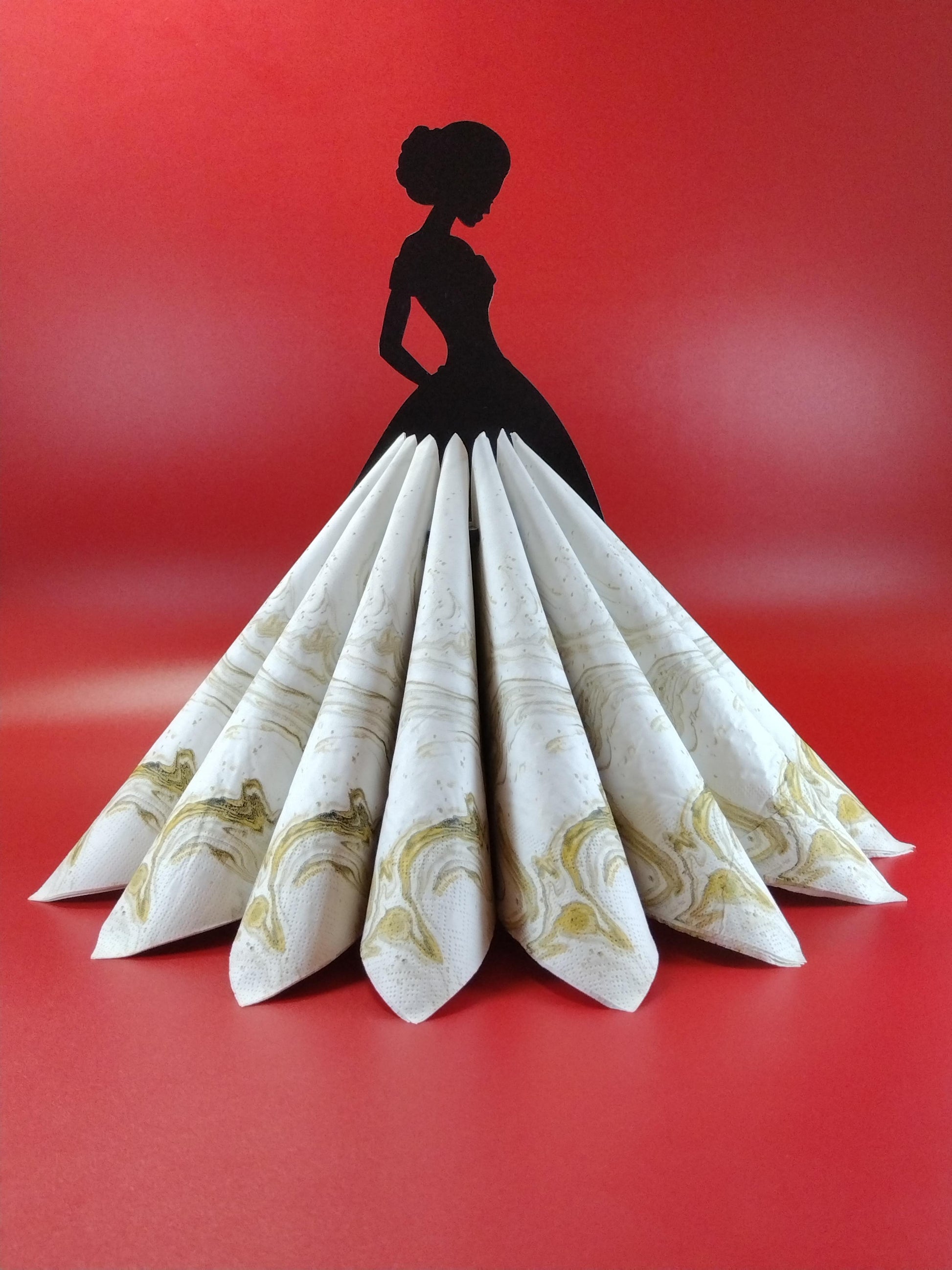 lady napkin holder