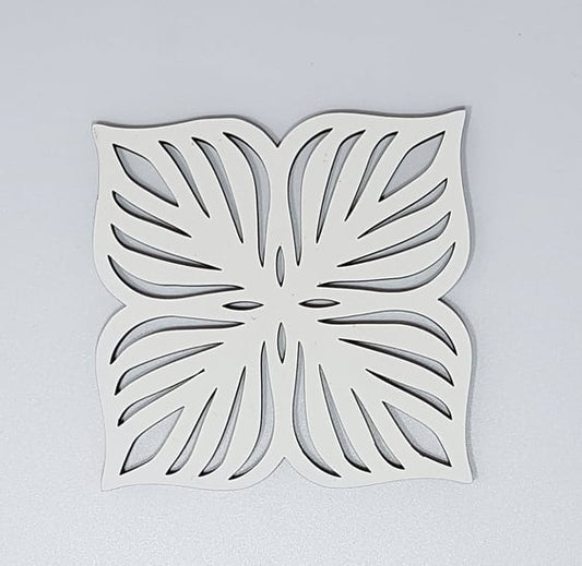 Coaster with leaves design 